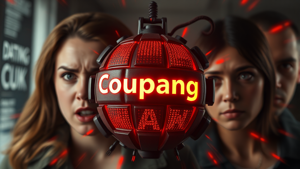 쿠팡 개인정보 유출 개요 (realistic 스타일)