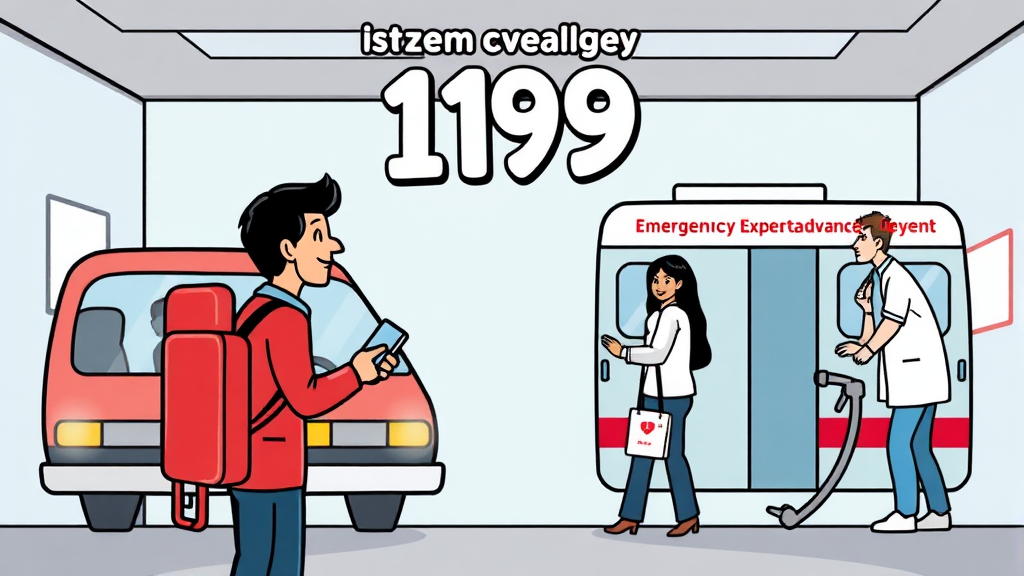 응급 상황 발생 시 대처 요령 및 응급처치 매뉴얼 (cartoon 스타일)