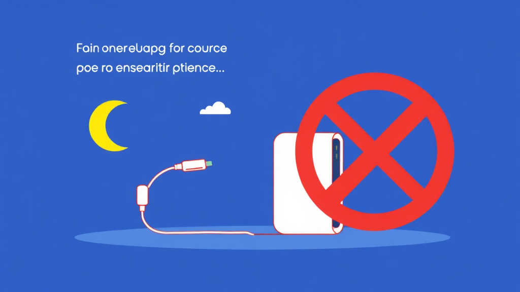 최신 보조배터리 반입 규정 (cartoon 스타일)