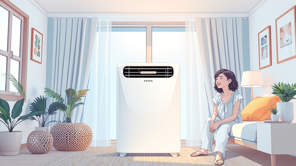 적정 온도 설정이 중요해요 (illustration 스타일)