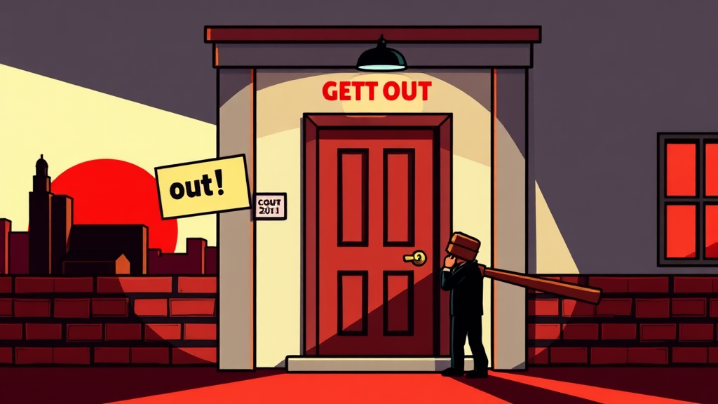 명도소송, 언제 필요할까요? (cartoon 스타일)