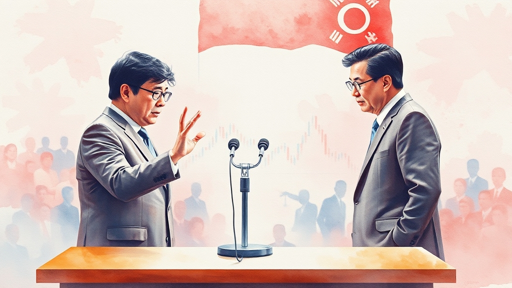 후보 선정 기준 및 토론 방식 (watercolor 스타일)