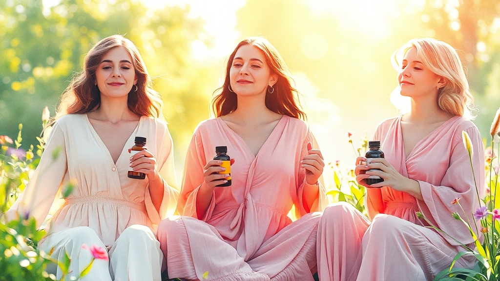 생리통 완화 영양제: 마그네슘 & 비타민 D (watercolor 스타일)