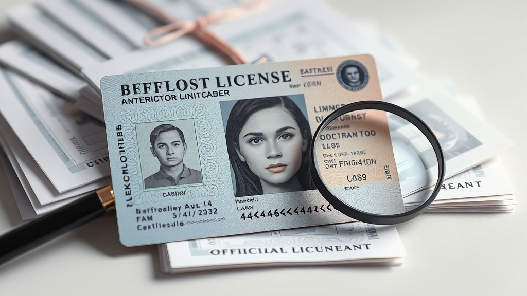 재발급 신청 시 필수 서류 (realistic 스타일)