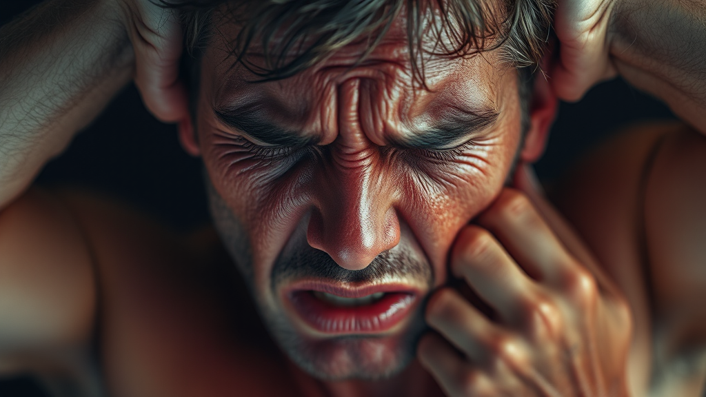 독감 초기 증상 및 의외 증상 (realistic 스타일)