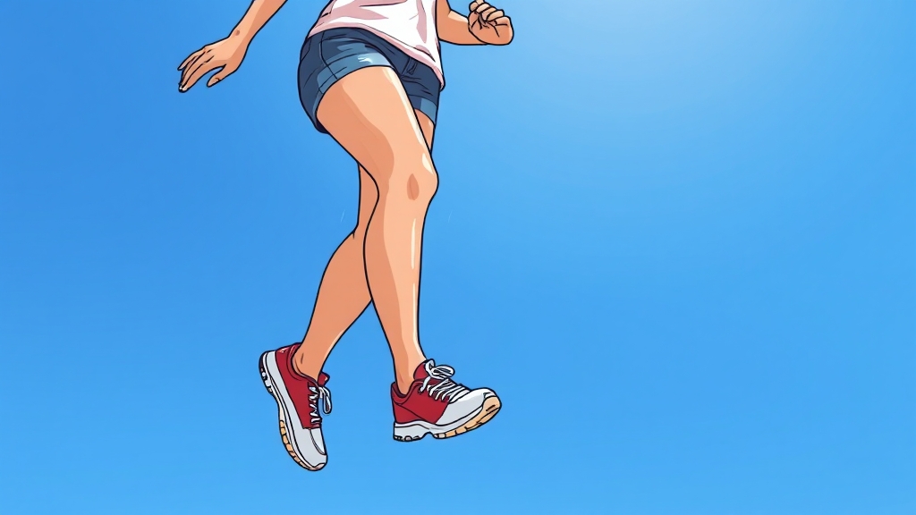 걷기 운동 효과 높이는 방법 (cartoon 스타일)