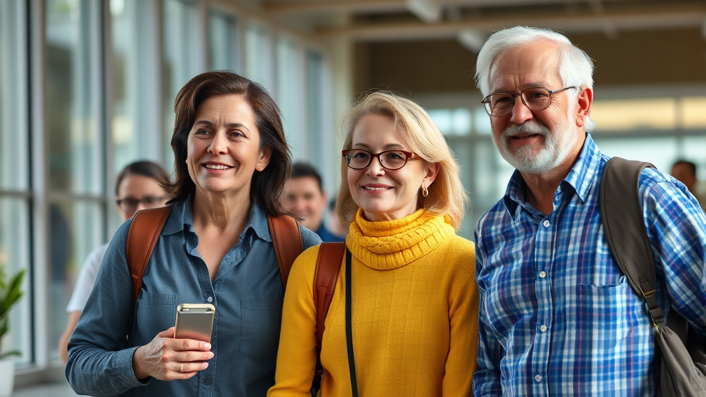 성공적인 재취업 전략을 수립하는 중장년 이미지