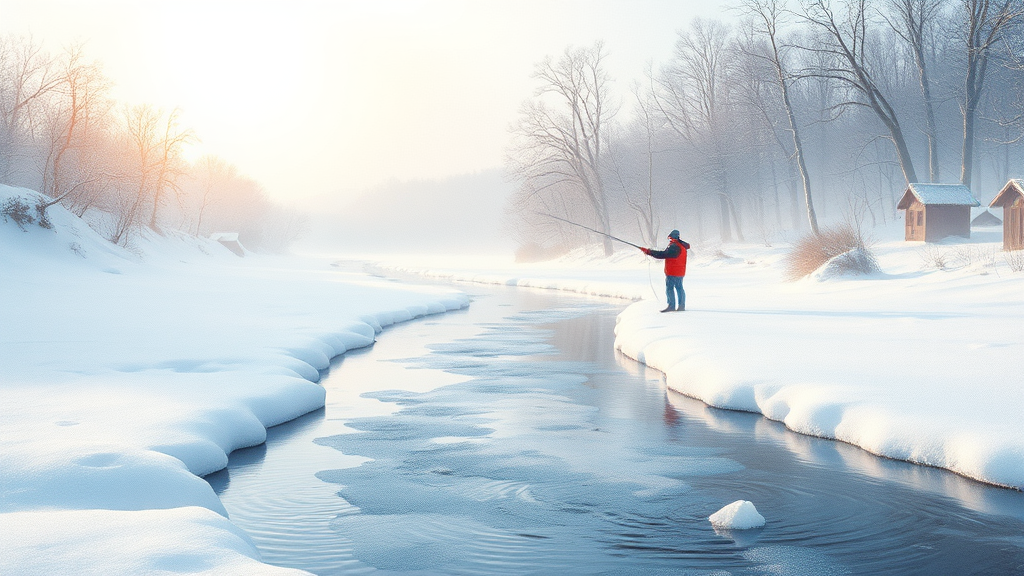 평창송어축제는? (watercolor 스타일)