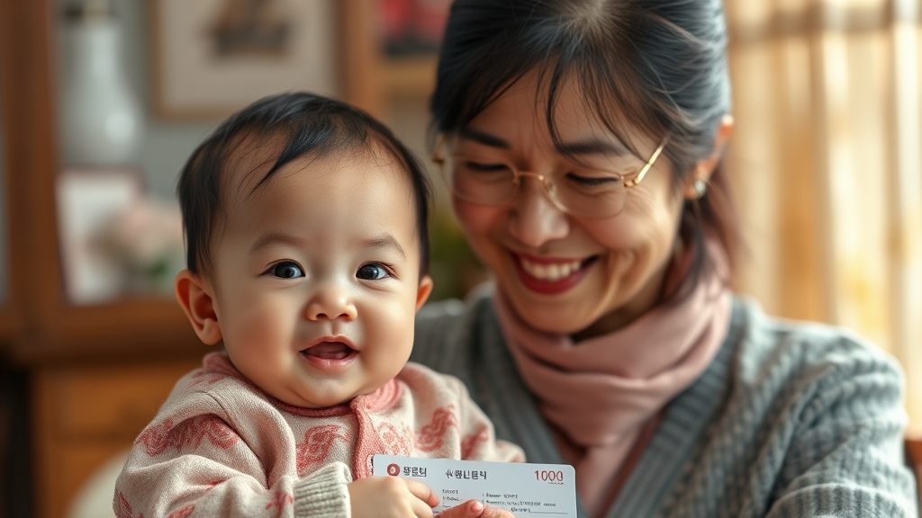 바우처 지원 금액 및 본인 부담금 (realistic 스타일)