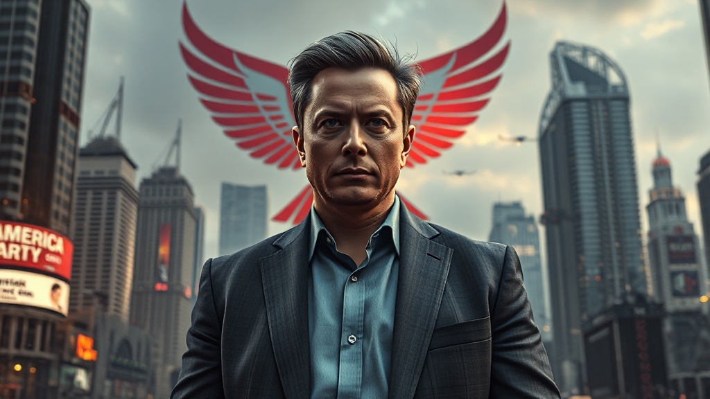 머스크 신당, 성공할까? (realistic 스타일)