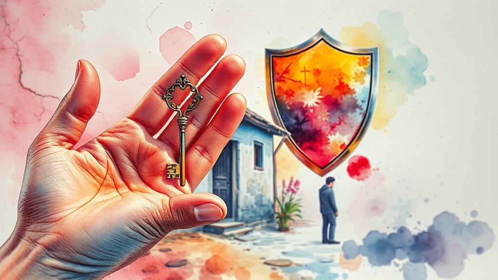 전세 시장 리스크, 어떻게 대처해야 할까? (watercolor 스타일)