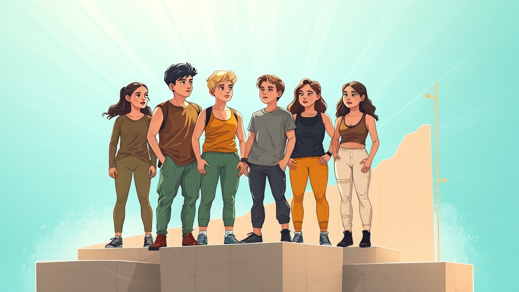 생활 습관 개선 실천 (illustration 스타일)