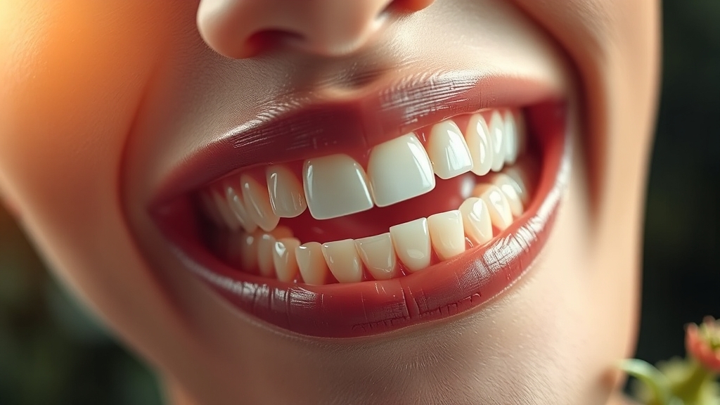 구강유산균 효능 및 효과 (realistic 스타일)