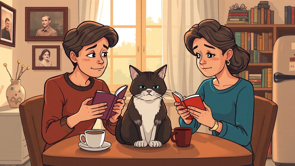 현실적인 소재와 사회적 배경 (cartoon 스타일)