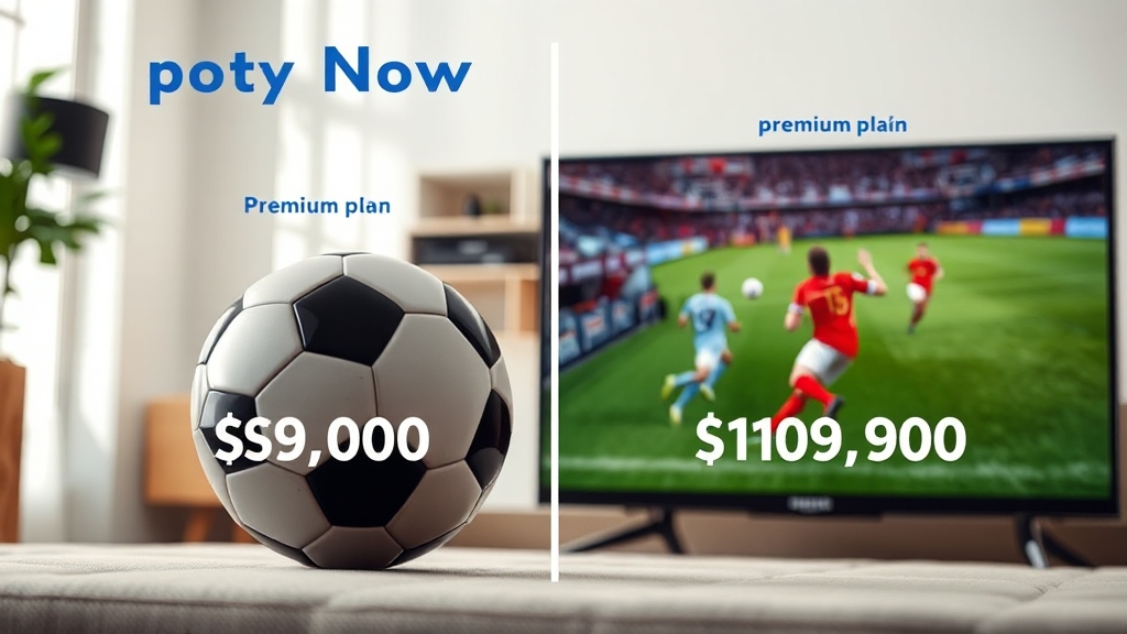 스포티비 나우 요금제 핵심 비교 (realistic 스타일)