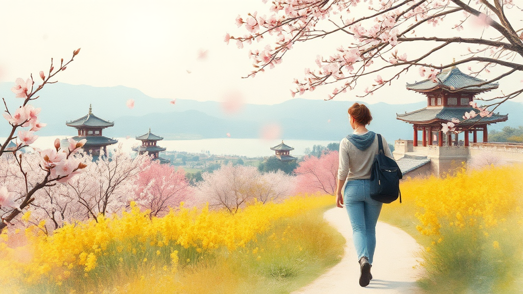 여행 팁: 3월 여행 계획 세우기 (watercolor 스타일)