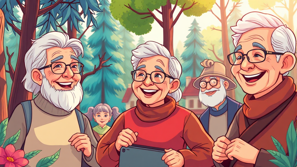 실버타운이란? (cartoon 스타일)