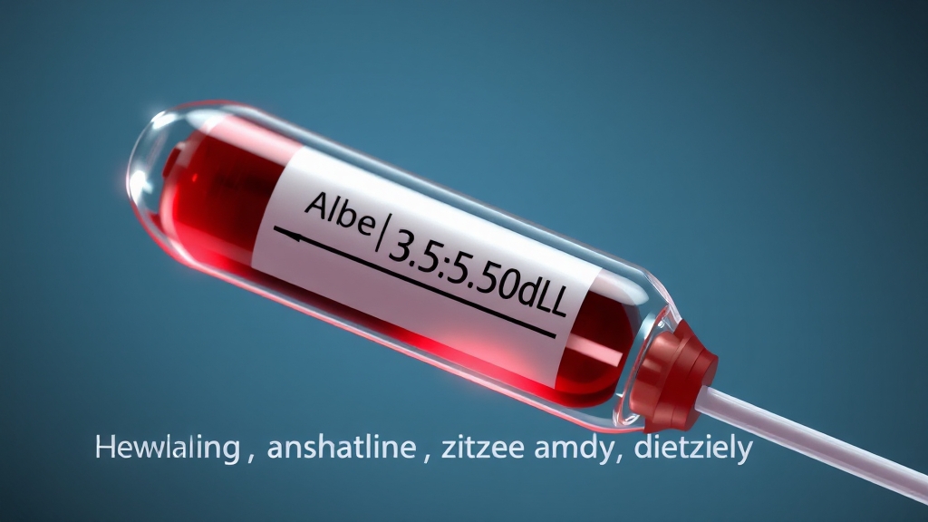 알부민 관련 추가 정보 (realistic 스타일)