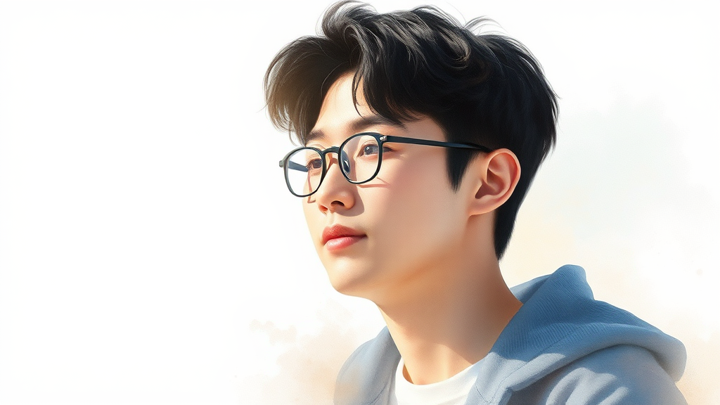 김선태의 퍼스널 브랜딩과 향후 전망: 유튜버로서의 미래는? (watercolor 스타일)