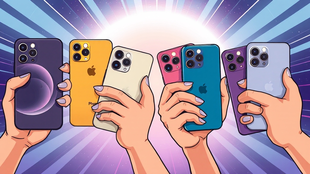 아이폰 17: 모델별 차이점 (cartoon 스타일)