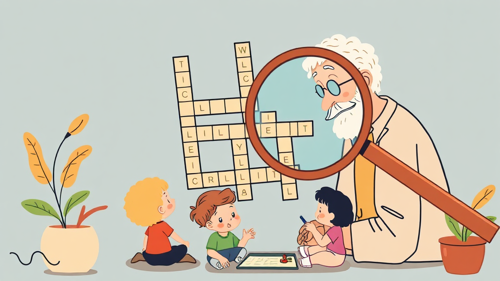 낱말퍼즐 종류와 특징 (illustration 스타일)