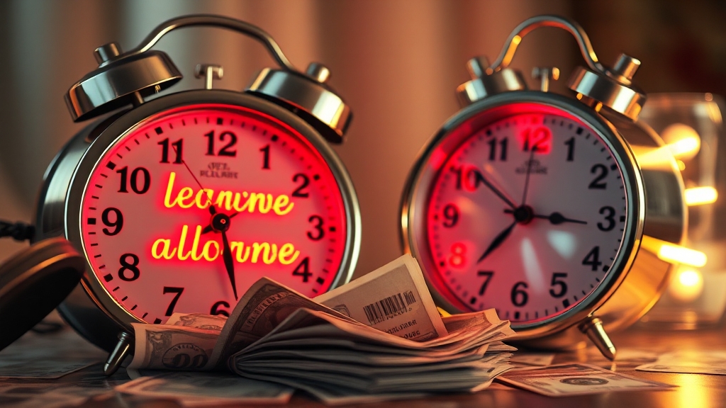 연차수당 지급 시기 (realistic 스타일)