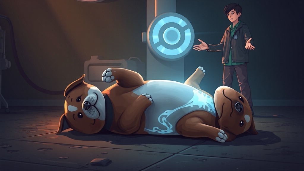 수의사 진료 중요성 (illustration 스타일)