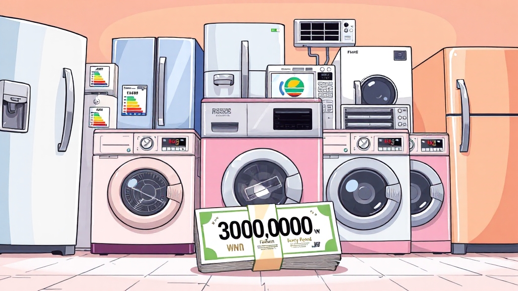 환급 대상 품목 및 조건 (cartoon 스타일)