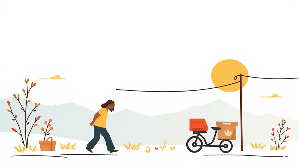 제주 택배 추가 배송비 지원 사업, 왜 필요한가요? (illustration 스타일)