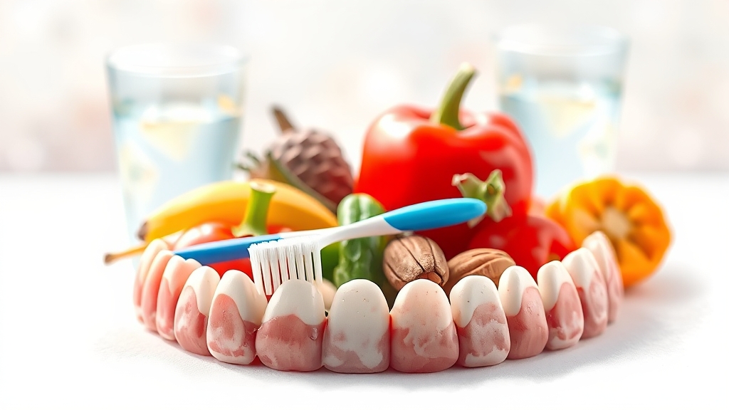 잇몸 건강, 종합적인 관리가 답! (watercolor 스타일)