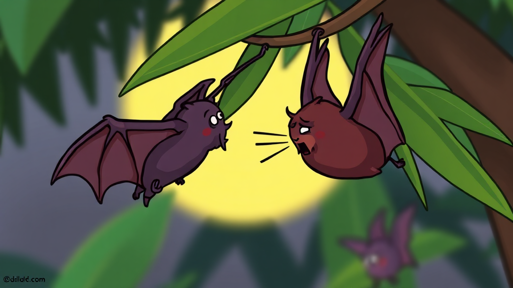 니파 바이러스 감염 경로 (cartoon 스타일)