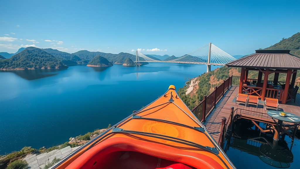 수상 레저 & 편의시설 정보 (realistic 스타일)