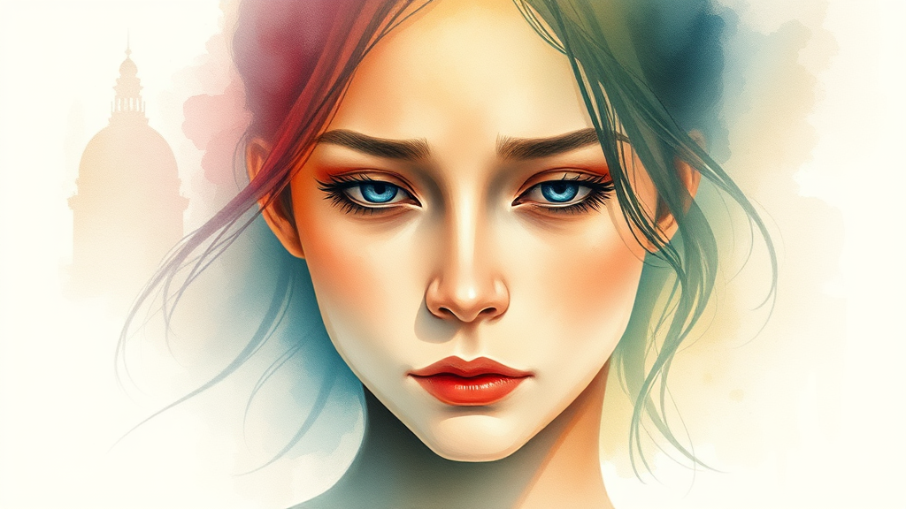 심리 관리의 중요성 (watercolor 스타일)