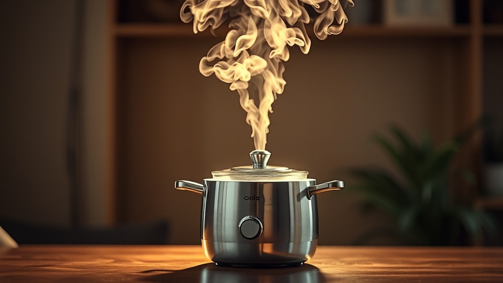 케어팟 가습기, 왜 특별할까? (realistic 스타일)