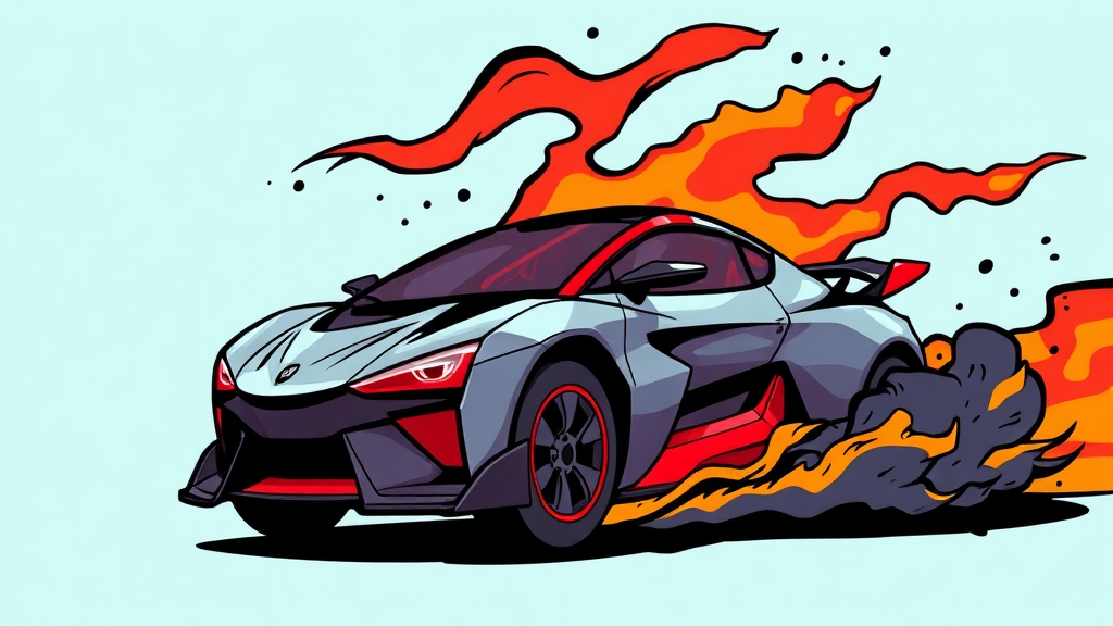 경쟁 모델 비교 및 시장 전망 (cartoon 스타일)