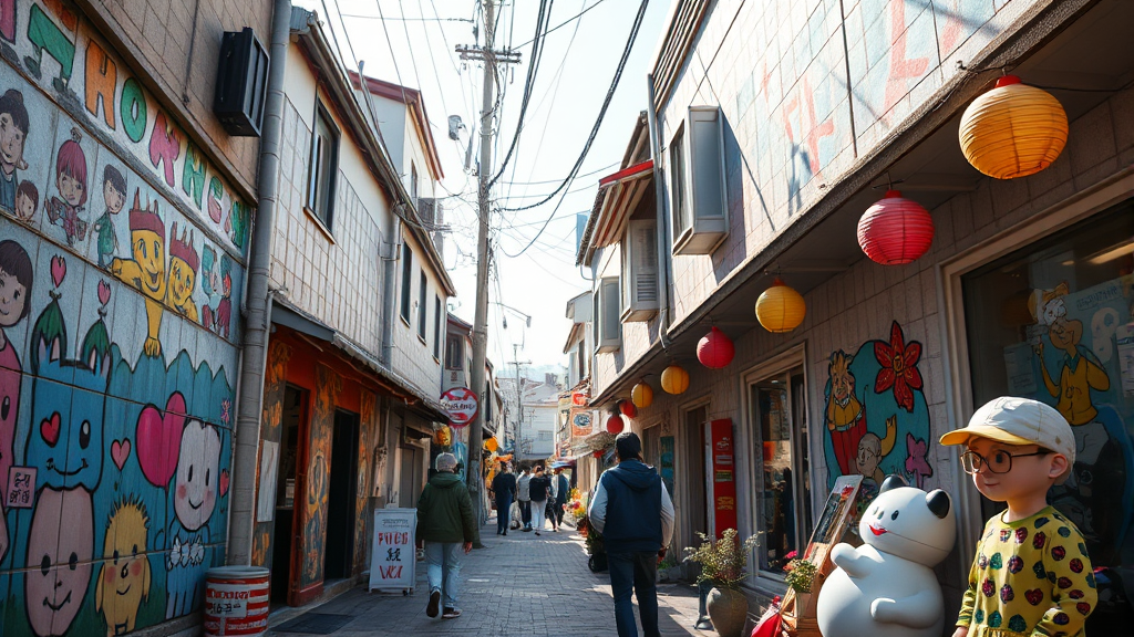 예끼마을, 예술이 숨쉬는 벽화거리 (realistic 스타일)