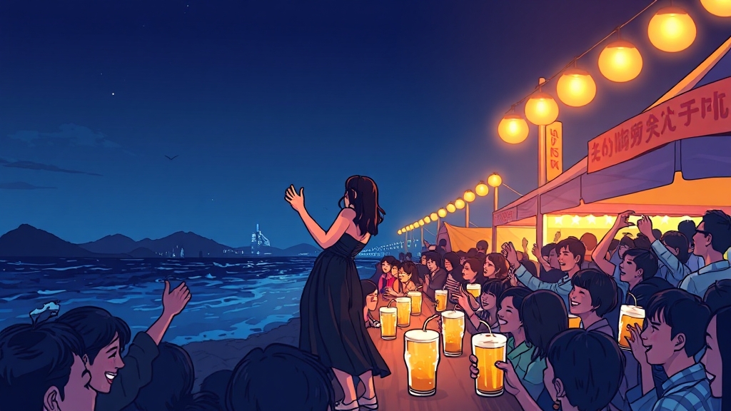 축제 주요 프로그램 (cartoon 스타일)