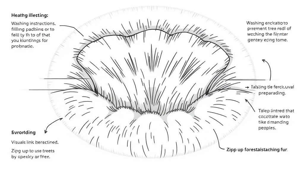 패딩 세탁 전 필수 체크리스트: 충전재 종류와 준비 과정 (illustration 스타일)