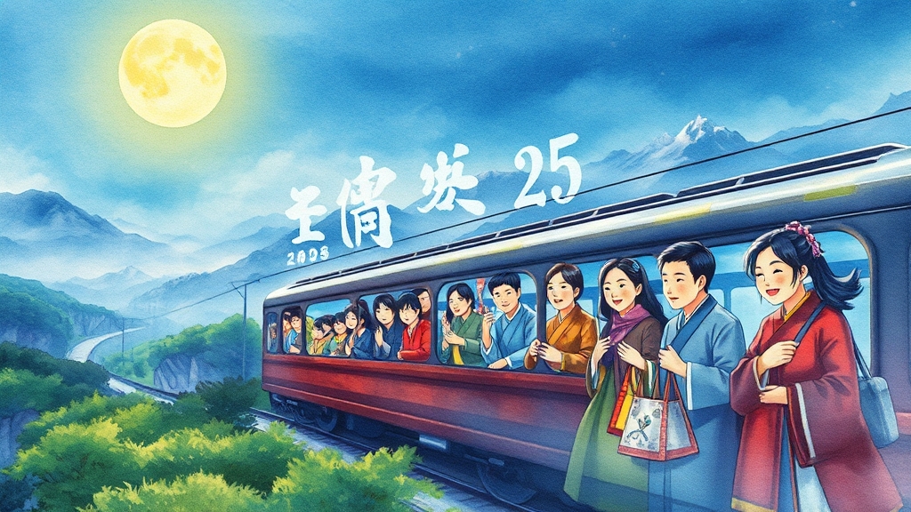 2025년 추석 연휴 개요 (watercolor 스타일)