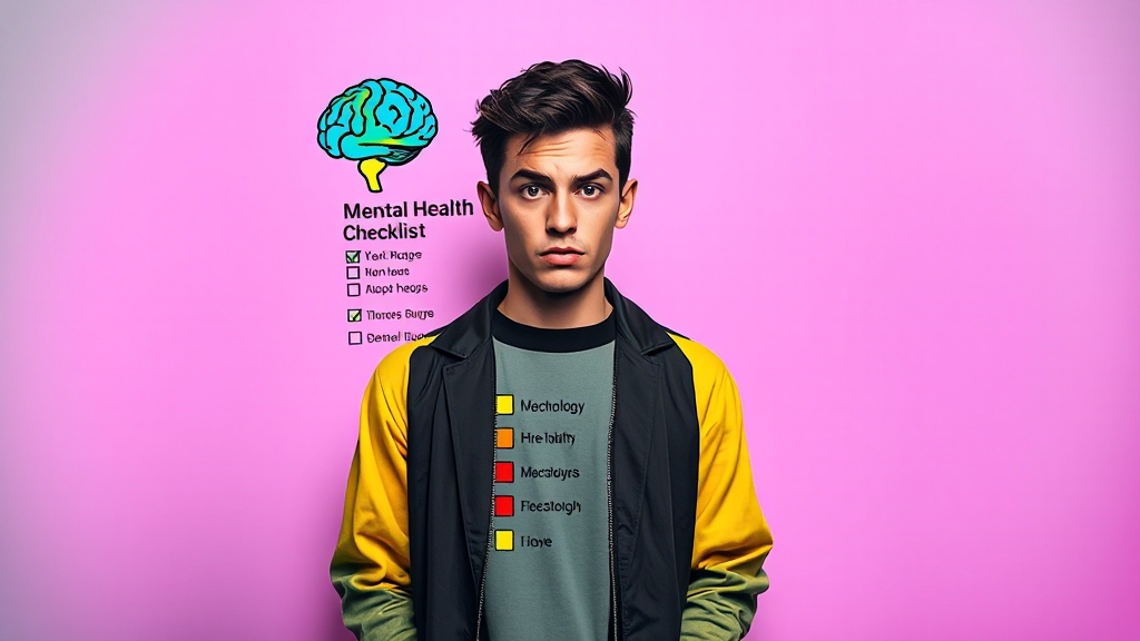 자가진단 체크리스트 (popart 스타일)