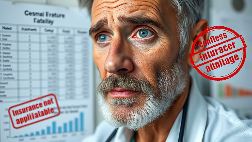 비급여 항목: 왜 보험이 안 될까? (realistic 스타일)
