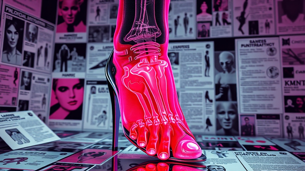 무지외반증의 정의와 주요 원인 (popart 스타일)