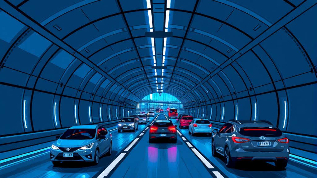 12조 지하 도로 사업, 무엇이 핵심일까? (illustration 스타일)