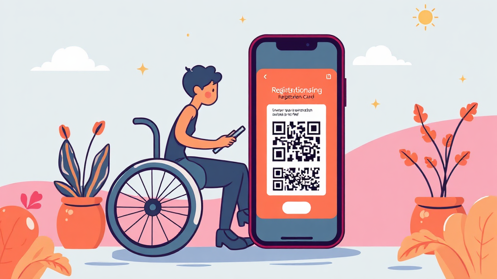 앱 설치 및 등록 방법 (illustration 스타일)