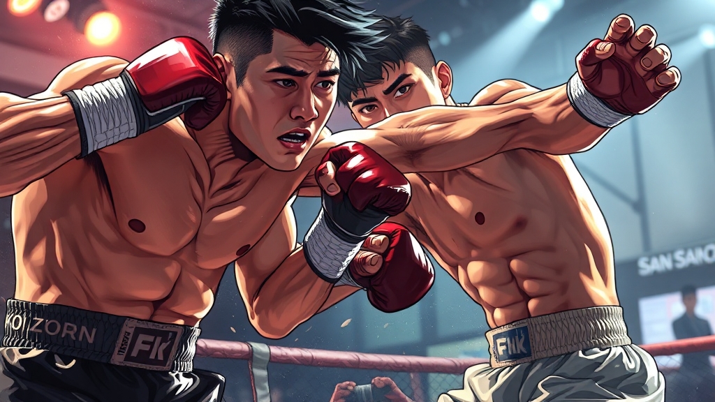 윤형빈 승리 요인 분석 (illustration 스타일)
