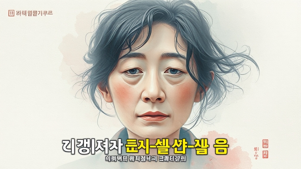 수사 진행 상황과 방송 안내 (watercolor 스타일)