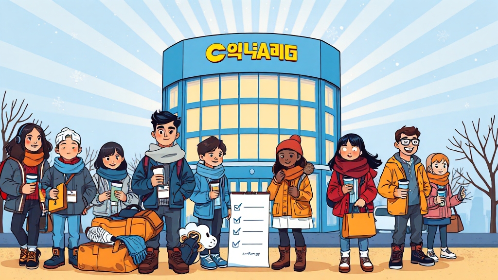 쿠팡 알바 준비물 & 체크리스트 (cartoon 스타일)