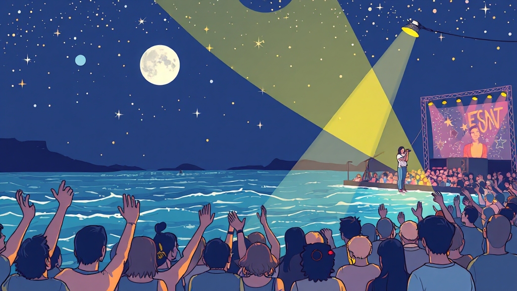 가수 라인업 및 이벤트 (illustration 스타일)