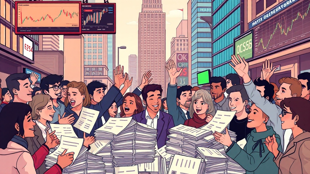 국민청원 진행 상황, 투자자들은 어떻게 생각할까? (cartoon 스타일)