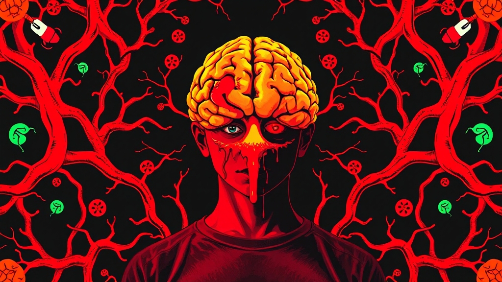 뇌경색이란 무엇일까요? (popart 스타일)